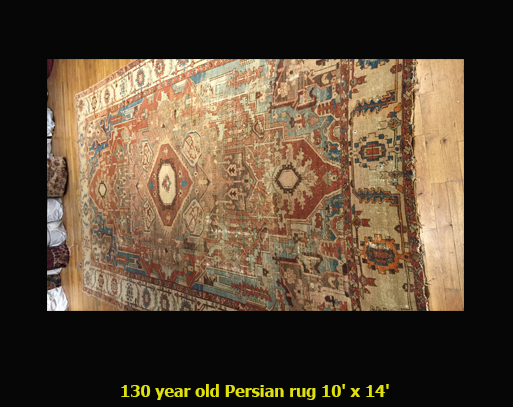 130 year old Persian rug 10' x 14'